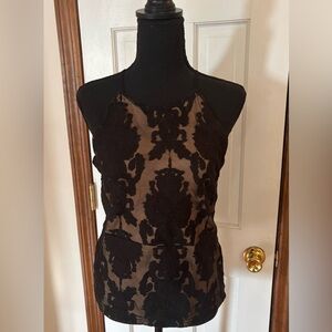 BKE Boutique Black and Tan Top